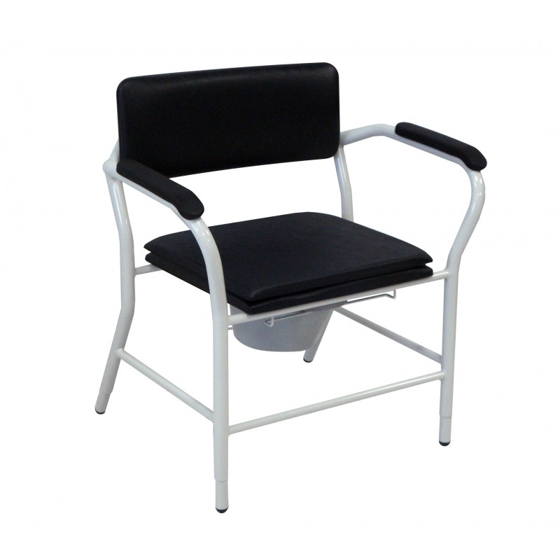 Chaise percée Candy 600 Fortissimo - Tube epoxy Gris pastel / garniture Noire
